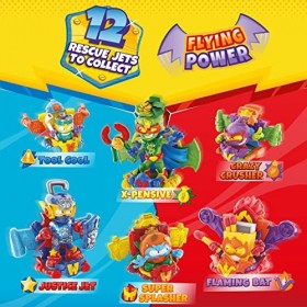 SUPERTHINGS Série Rescue Force Collection complète des 12 véhicules Rescue Jets, Chaque boîte Contient 1 véhicule + 1 SuperTh