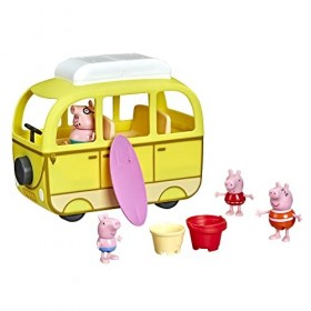 Peppa Pig Adventures Camping-Car à la Plage, Jouet préscolaire : 10 pièces, Roues fonctionnelles, dès 3 Ans F3632FF2 Multicol