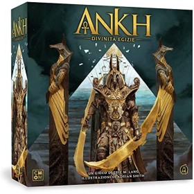 Asmodee, Ankh: Divinités égyptiennes, Jeu de Table, 2-5 Joueurs, 14+ Années, Edition en Italien