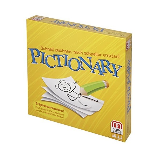 Mattel Games Pictionary Squad - Gioco Da Tavolo In Francese | Serate Di Risate E Disegni Di Squadra