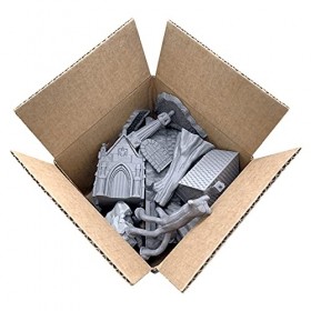 EnderToys Terrain Value Box 3D imprimé paysage RPG et terrain de jeux de guerre pour miniatures de 28 mm, Coloris Assortis, 7