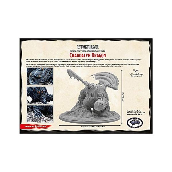 Gale Force Nine D&D : Icewind Dale - Rime of The Frostmaid : Dragon of Black Ice 1 Figurine 