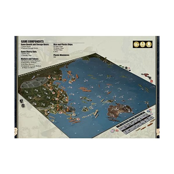 Renegade Game Studios Axis & Allies: 1940 Pacific Second Edition - Jeu de société à partir de 12 Ans - 2 à 5 Joueurs - Temps 