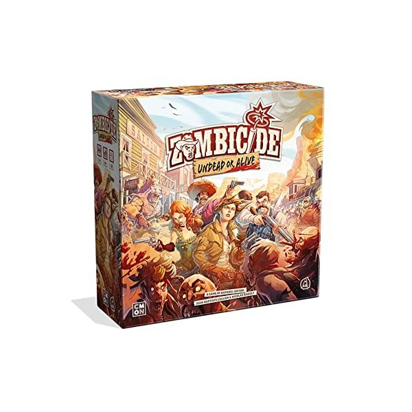 Zombicide : Undead or Alive Jeu de société,Jeu de société de stratégie,Jeu coopératif pour adolescents et adultes,Jeu de soci