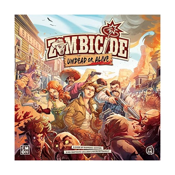 Zombicide : Undead or Alive Jeu de société,Jeu de société de stratégie,Jeu coopératif pour adolescents et adultes,Jeu de soci