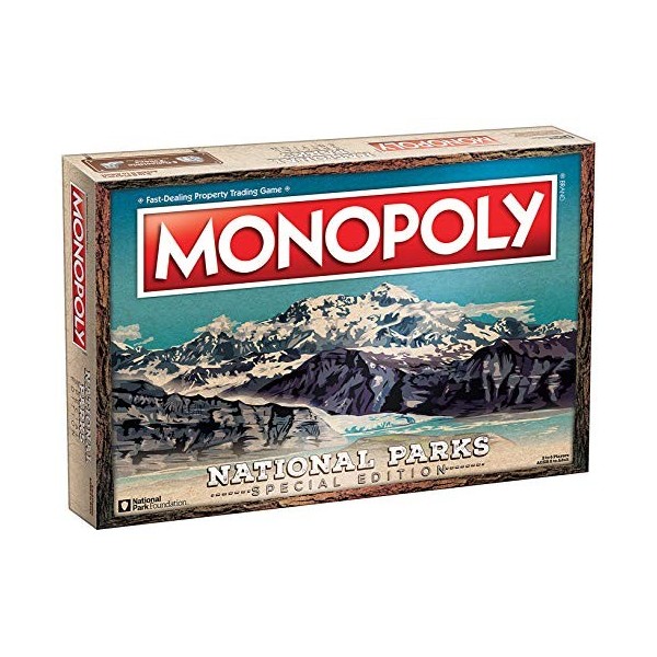 Monopoly National Parks 2020 Edition | Featuring Over 60 National Parks from Across The United States | Iconic Locations