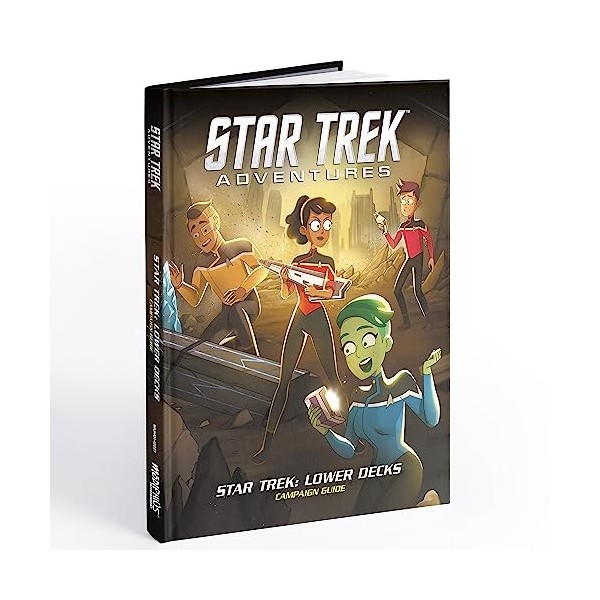 Modiphius: Star Trek Adventures Guide de campagne Star Trek : Lower Decks – Livre de RPG à couverture rigide, nouveau contenu