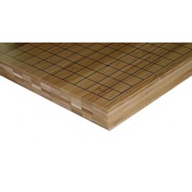 3/4" Reversible Solid Bamboo Go and Chinese Chess Game Board
