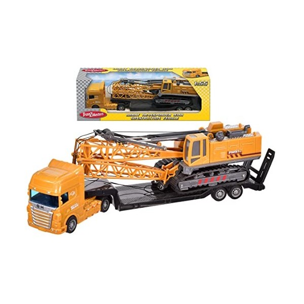 KandyToys Tranzmasters Camion avec véhicule de chantier