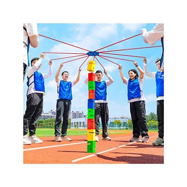 Jeu Dempilage De Blocs De Travail Déquipe |Trousse De Jeu Field Day |Kit De Jeu De Construction De Travail Déquipe dentre