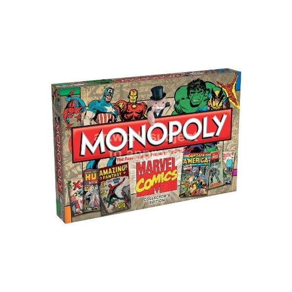 Winning Moves - Marvel Comic Books Jeu de Plateau Monopoly 1st Edition Covers *A