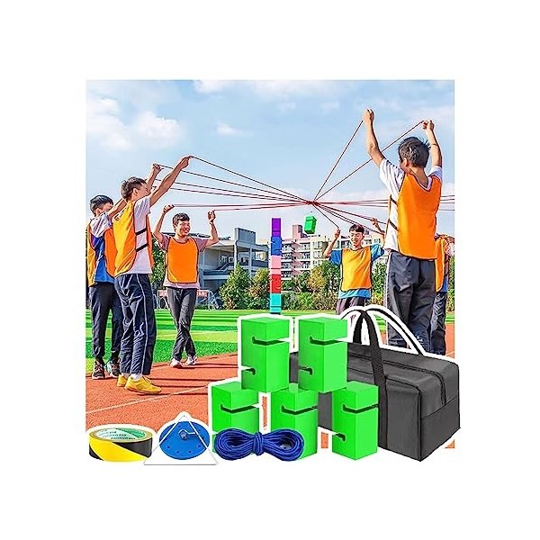 Jeux De Travail Déquipe, Jeux Dempilage De Blocs Abdominaux, Activités De Plein Air pour La Construction Déquipes dentrep