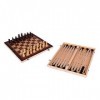 LKYBOA 3 en 1 Backgammon en Bois International Jeu déchecs Jeux de Voyage déchecs Backgammon brouillons Divertissement
