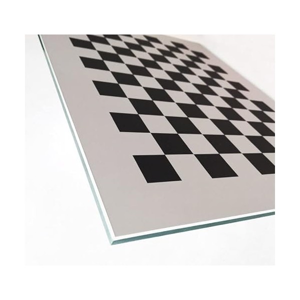 ERBER Optical Float Glass 7 * 5 Square Alumina Calibration Plate Diffuse Reflection Opacity Checkerboard A4 Grid Calibration 