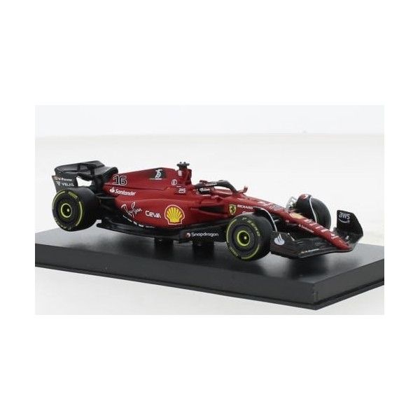 Bburago 18-36831 Ferrari F1-75, No.16, Scuderia Ferrari, Formule 1, GP Monza, C.Leclerc, avec figurine conducteur 2022, 1:43,