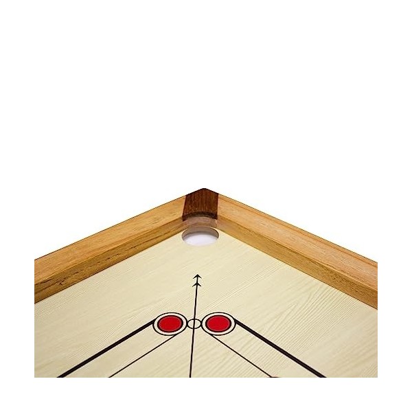 Carrom Tournoi 83 cm Synco - Jeu de Table Jeu de société avec des Accessoires compets - 2983