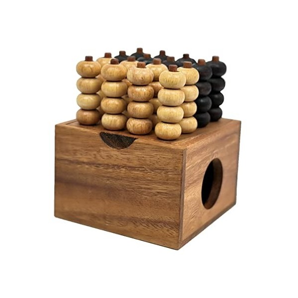 Connect Four 3D Wooden Strategy Game