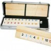 Deluxe Rummy with Wooden Racks in Aluminum Case