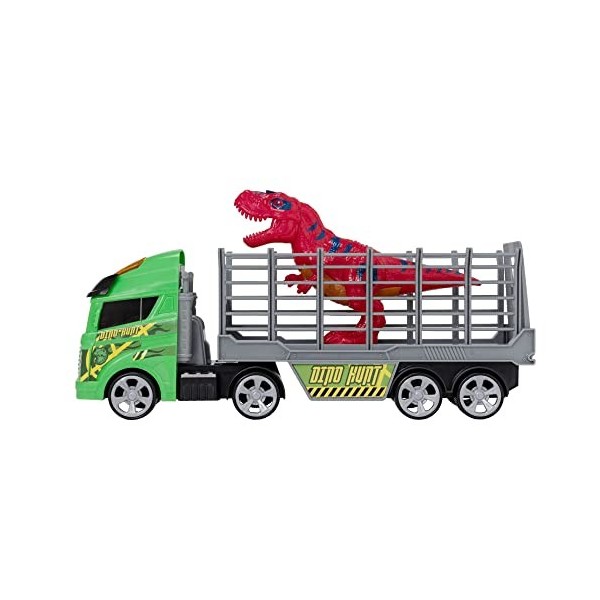 Teamsterz Monster Moverz Dinosaures Transporter | Lumières et sons | Comprend dinosaure amovible | Figurines de jeu pour enfa