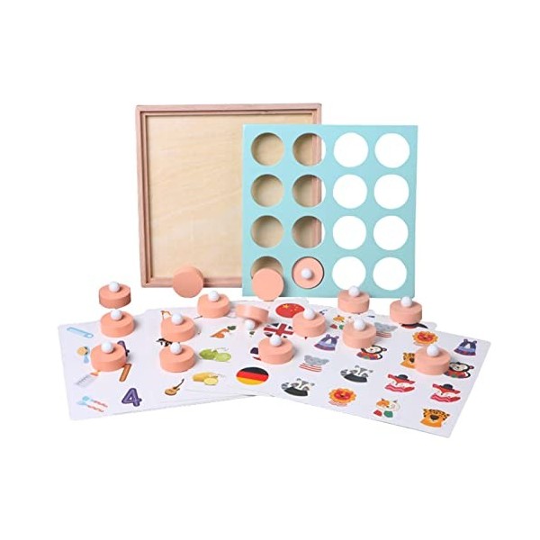 GUILI 10 Pcs Jeu dmémoire en Bois - Jeu société Assorti en Bois pour Tout-Petits | Jeu mémoire en Bois éducatif et sûr, Cade