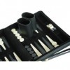 Backgammon Set porte-documents magnétique Petit étui de voyage Noir