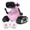 ALLCELE Robot Enfant Jouet, Jouets Robots Télécommandés Rechargeables，avec Yeux LED, Musique et Sons Intéressants pour Garçon