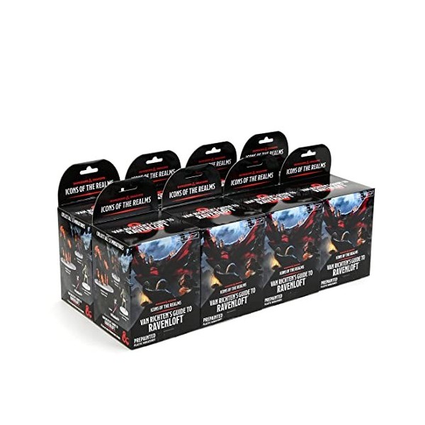 WizKids Donjons et Dragons Icônes des royaumes – Van Richtens Guide to Ravenloft Lot de 21 8 carats, Brique Booster, Minia