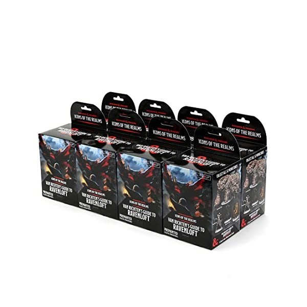 WizKids Donjons et Dragons Icônes des royaumes – Van Richtens Guide to Ravenloft Lot de 21 8 carats, Brique Booster, Minia