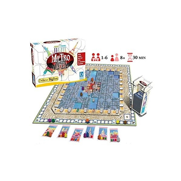 Queen Games 10653 - Metro City Edition Deluxe Big Box