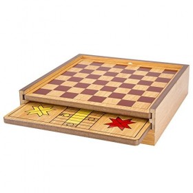Hey! Play! 7-in-1&nbsp;Combo Jeu avec Chess, Ludo, Chinese Checkers et Bien Plus Encore
