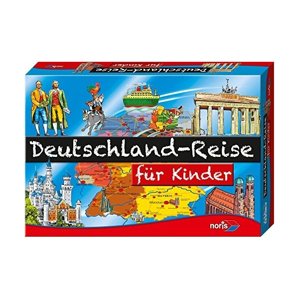 Noris - 601-3760 - Jeu de société "Voyage autour de lAllemagne" - Langue : allemand