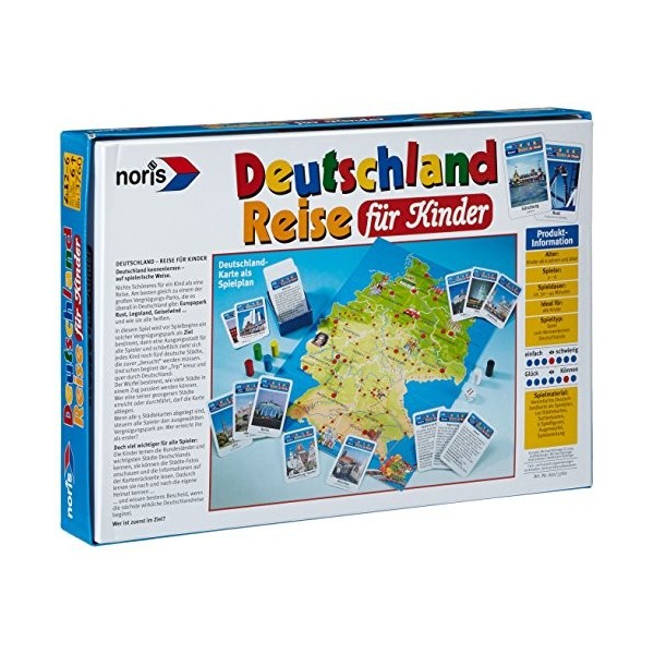 Noris - 601-3760 - Jeu de société "Voyage autour de lAllemagne" - Langue : allemand