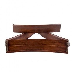 Helena wood art, Jeu de Rami Ovale en Bois Fait à La Main, Sac Inclus, 100% Bois, Édition de Luxe, Jeu Société Famille, Rummy