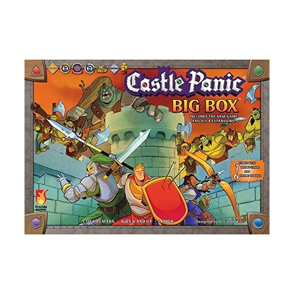 Fireside Games Castle Panic : Big Box 2ème édition | Jeu de société | À partir de 8 Ans | 1 à 6 Joueurs | Plus de 60 Minutes 