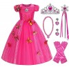 Cnexmin Déguisement Cendrillon Princesse Costume Robe de Princesse Cendrillon Fille Habillage Fête dAnniversaire Halloween N