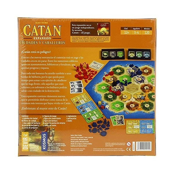 Kosmos - 6950190 - Jeu de stratégie "Siedler von Catan, Städte und Ritter" - 3-4 joueurs