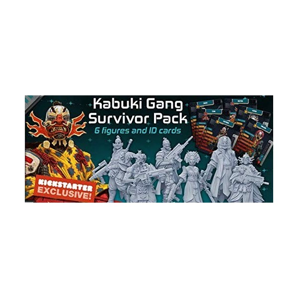 Zombicide Invader – Pack de Survie Kabuki Gang exclusivité Kickstarter 