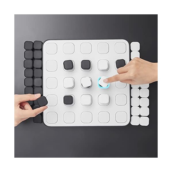 HYQNG Smart Four Connected, Jeu magnétique 3D Four in A Row avec Jeu de société Intelligent alimenté par IA, adapté aux réuni