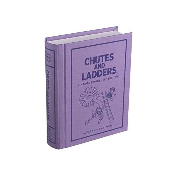 WS Game Company Chutes and Ladders Édition bibliothèque vintage