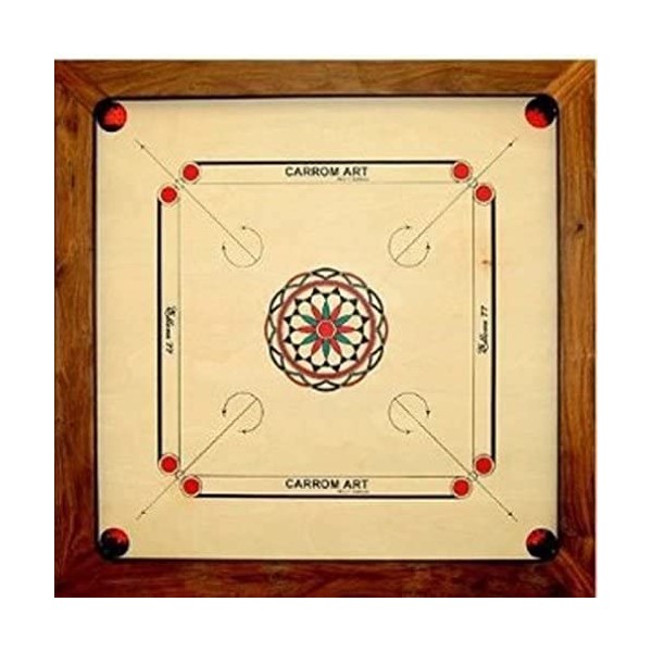 Carrom Art | Carrom : Ellora - 77 cm | Billard indien | À partir de 6 ans | 2 à 4 joueurs | 20 minutes