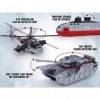 Crelloci Army Toys Lot de 18 jouets sous-marins moulés sous pression pour hélicoptère, avion - Figurines daction pour hommes