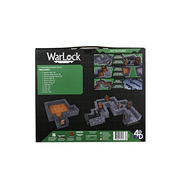 WarLock Tiles: Expansion Pack 1: Dungeon Straight Walls