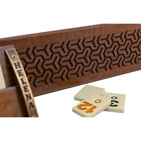 Helena wood art, Jeu de Rami en Bois Fait à La Main, 100% Bois, Édition de Luxe, Jeu Société Famille, Rummy, Okey