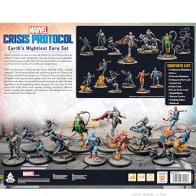 Marvel : Crisis Protocol Earths Mightiest Core Set – Héros et méchants emblématiques pour des batailles épiques! Jeu de supe