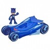 PJ Masks Glow & Go Voiture pour chat préscolaire - Voiture de course lumineuse avec figurine Catboy pour enfants à partir de 