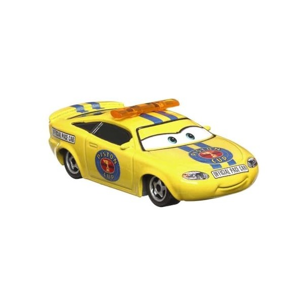 Disney Pixar Cars Charlie Checker Tasse à piston en métal Échelle 1:55