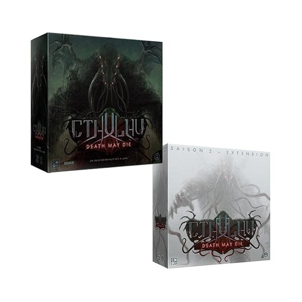 PKGamePack Cthulhu : Death May Die Le Jeu de Base + Saison 2 - Version Française