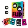Gamewright - Hi Lo Flip – Un jeu de cartes des hauts et des bas, multicolore, 20,3 x 16,5 x 5 cm