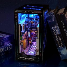 TOPBSFARNY Support de livre en bois 3D Puzzle DIY Maison de poupée Serre-livres en bois Nook Modèle de construction pour adol
