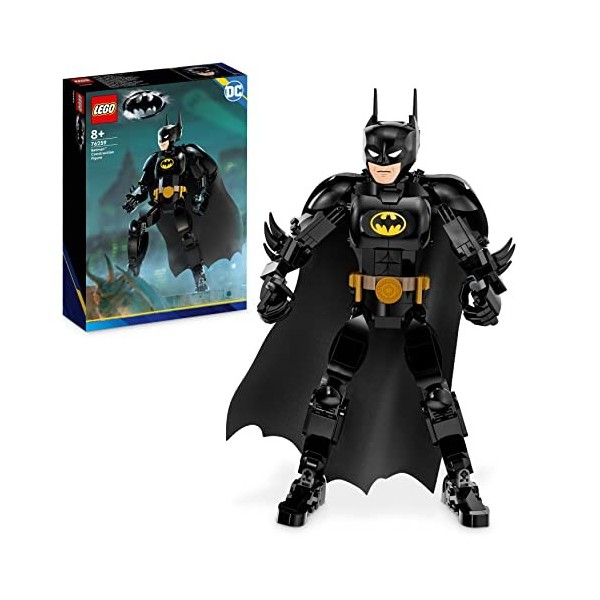 LEGO 76259 DC La Figurine de Batman, Jouet de Construction et Décoration Super-héros avec Cape, Basé sur Le Film Batman 1989,